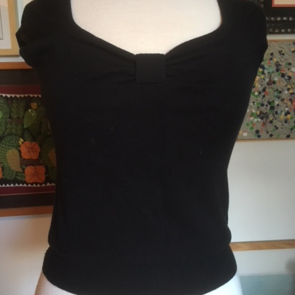 Banana Republic cap sleeve knit top